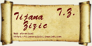 Tijana Žižić vizit kartica
